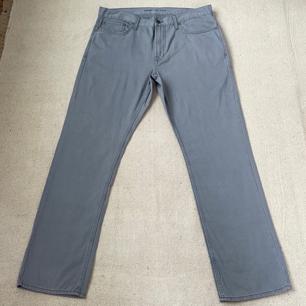 NWOT Old Navy Sz 36x32 gray cotton jeans